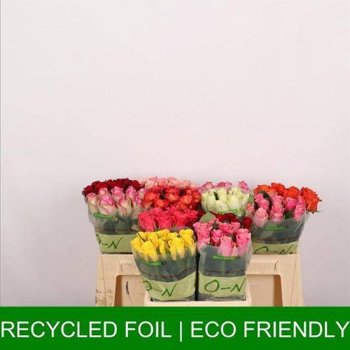 Rosa grootbloemig gemengd in fust