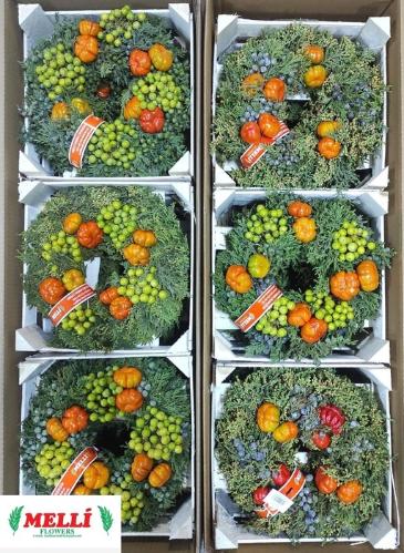 Siervruchten per stuk Sierfruit krans H%