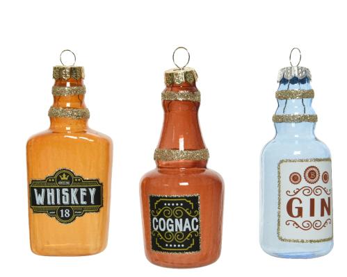 Guľa vian. fľaška sklo ks