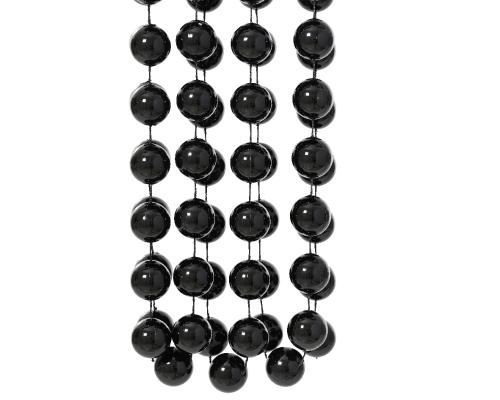 Girlanda korálky 2,7m čierna