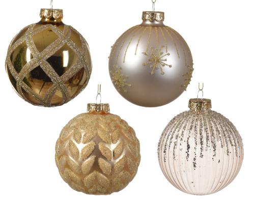 Guľa vianočná x1 mix sklo