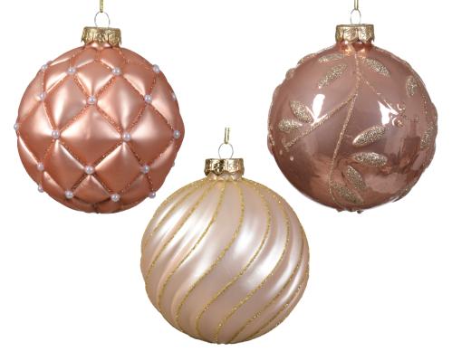 Guľa vianočná x1 mix sklo