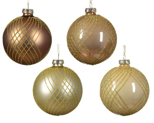 Guľa vianočná x1 sklo