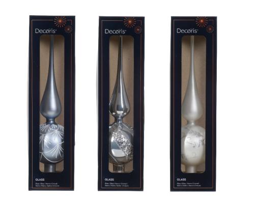 Špic na vianočný stromček sklo