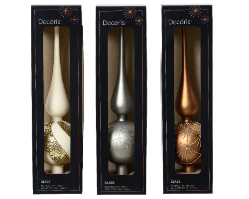 Špic na vianočný stromček sklo