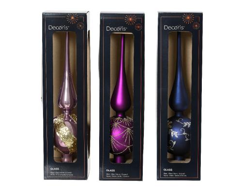 Špic na vianočný stromček mix sklo