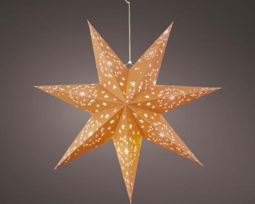 Hviezda vianočná papierová LED