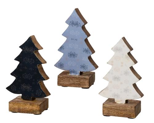 Stromček vianočný mix drevo 44cm