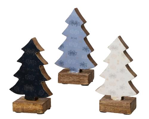 Stromček vianočný mix drevo 33cm