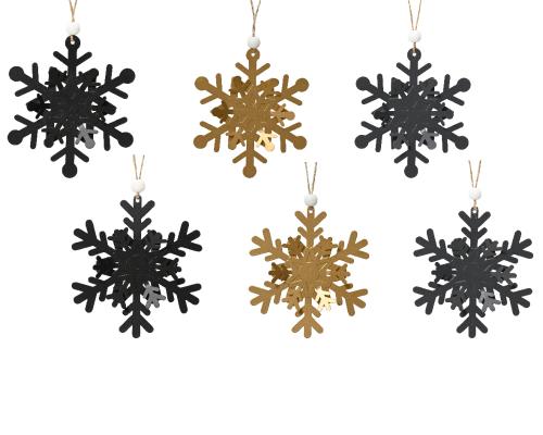 Vločka záves mix kov