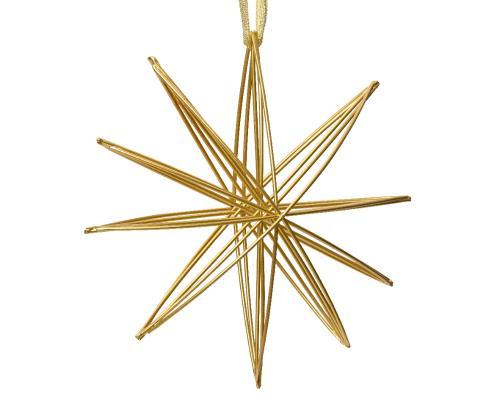 Hviezda záves kov zlatá