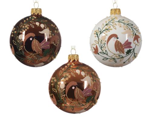 Guľa vianočná x1 sklo