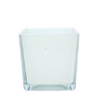 Glass colour Cube taper d14*14cm