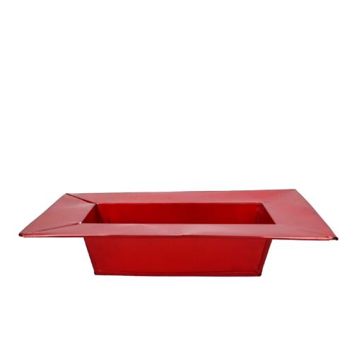 Zinc Bowl rect. d31/20*5cm
