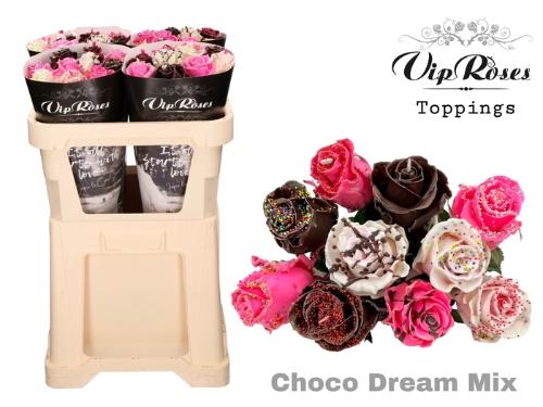 Rosa grootbloemig kleurbehandeld H%