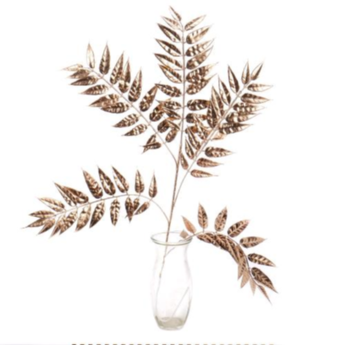 Coleuteria list x5 zlatý 80cm umelý