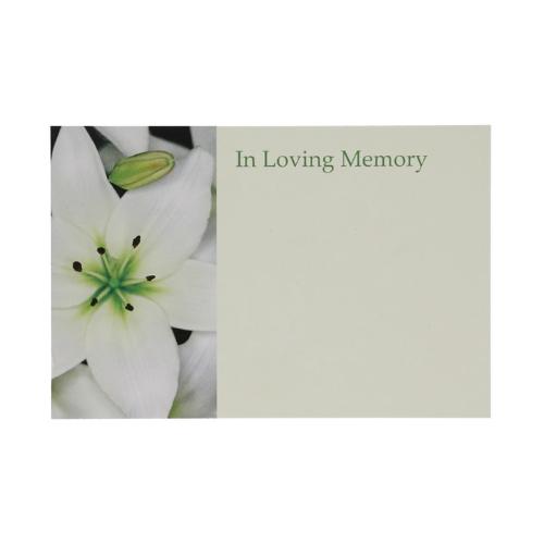 Labels Cards GB 9*6cm x50 Memory Lily