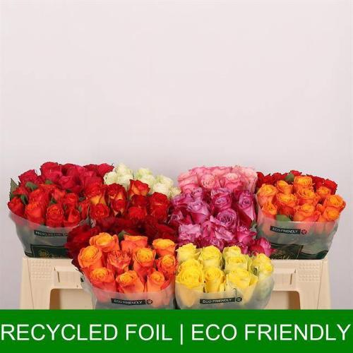 Rosa grootbloemig gemengd in fust
