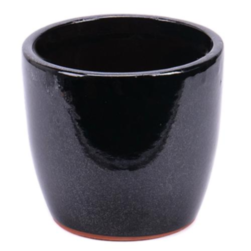 Kvetináč keramický black 20x18 1/4