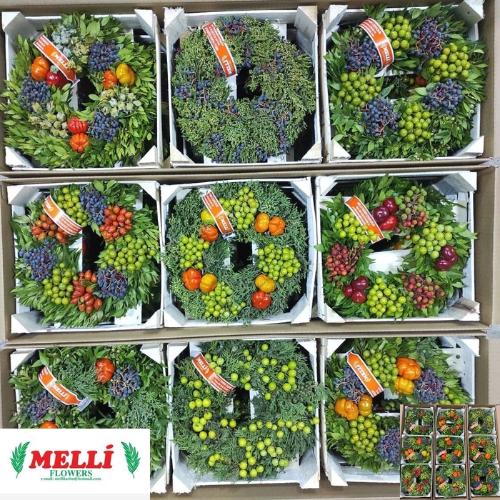 Siervruchten per stuk Sierfruit krans H%