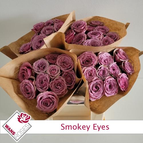Rosa grootbloemig Smokey Eyes