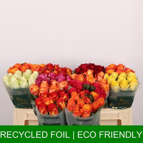 Rosa grootbloemig gemengd in fust