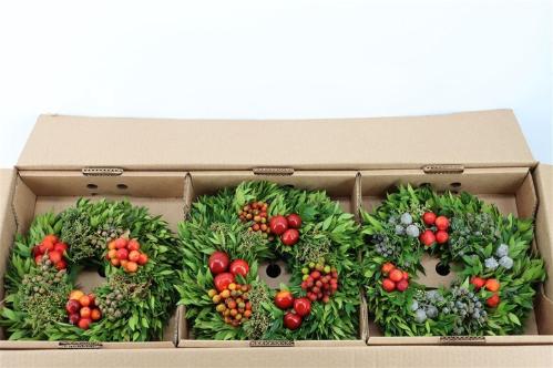 Siervruchten per stuk Sierfruit krans H%