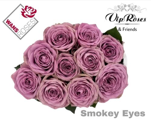 Rosa grootbloemig Smokey Eyes