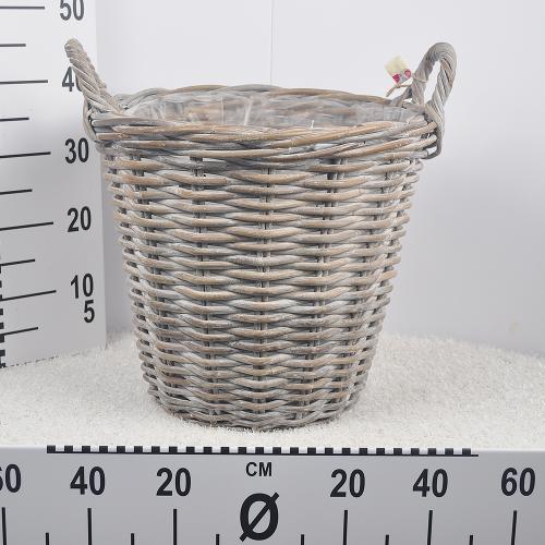 Kôš ratan s rúčkami 45x40cm