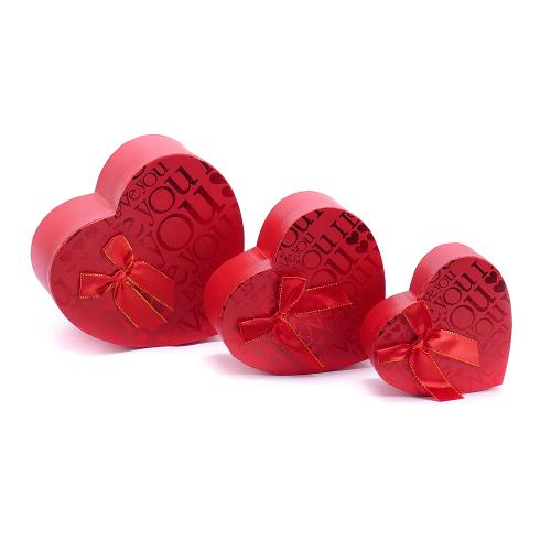 Box srdce červené I LOVE YOU červený vrch 1/3