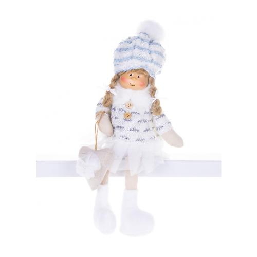 Dekorácia Deti biele 22 cm