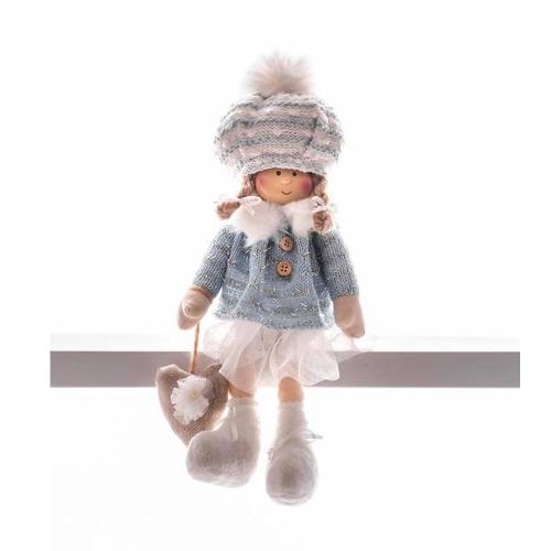 Dekorácia Deti modré 22 cm