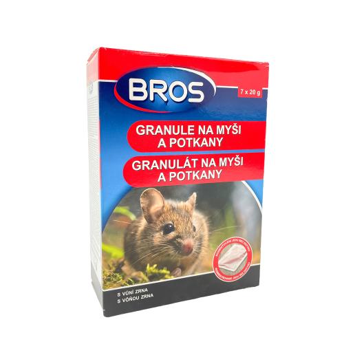 Myši granule 140g BROS