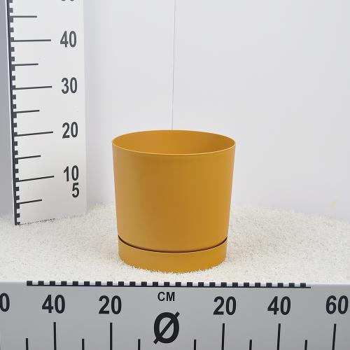 Flower pot TUBO P - mustard