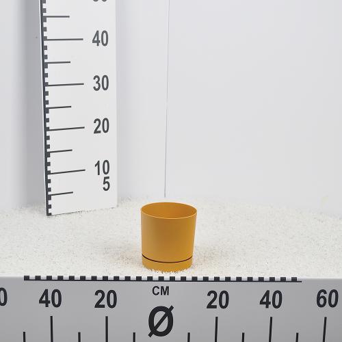 Flower pot TUBO P - mustard