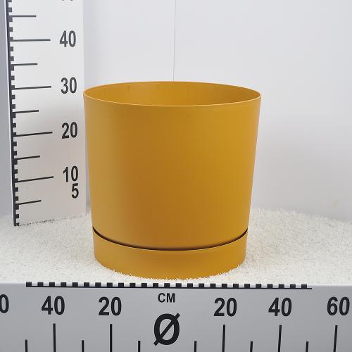 Flower pot TUBO P - mustard