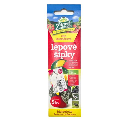 Dosky žlté izb.šípky zdravá zahrada 5ks/bal