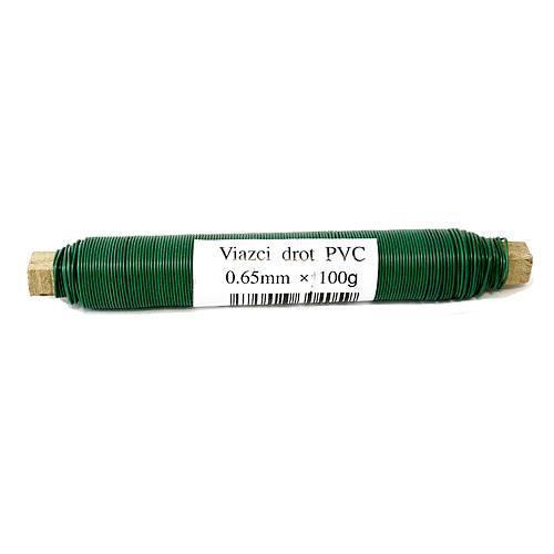 Drot GreenYard 0,65 mm, 100 g, PVC zelená