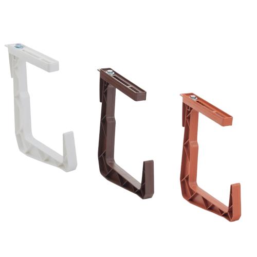 Držiak balkónový umelý  tera, biely, hnedý