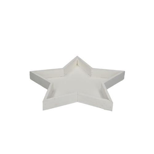 Wood Tray Star d30*3.5cm