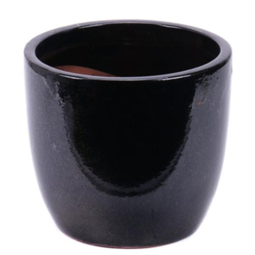 Kvetináč keramický black 25x22 2/4