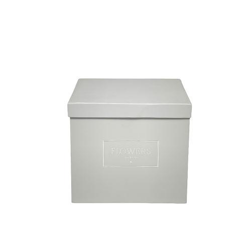 Flower box cube white 3/3