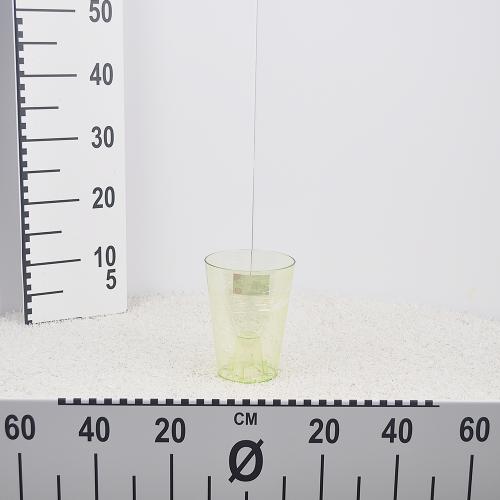 Flower pot COUBI - green transparent