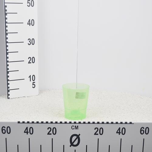 Flower pot COUBI - GREEN TRANSPARENT