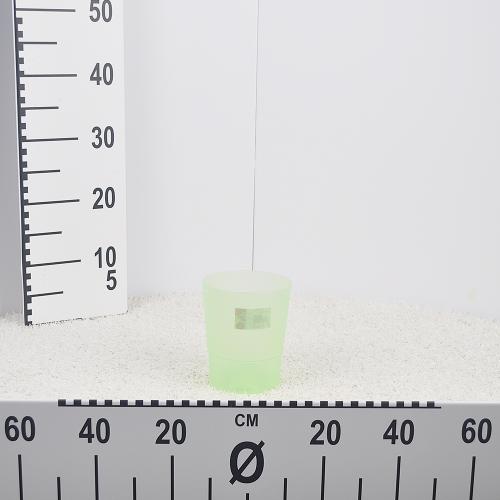 Flower pot COUBI - green transparent matt