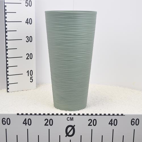 Flower pot Furu Slim-earth green