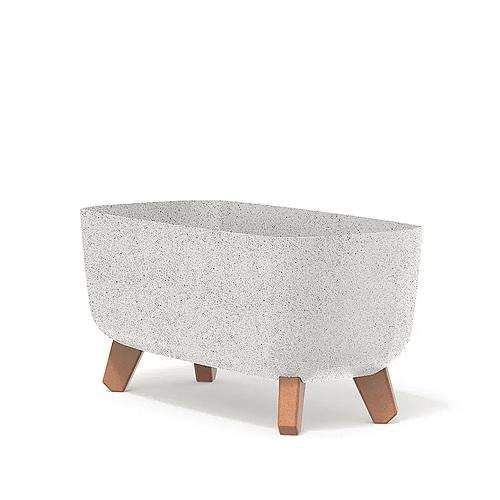 Flower pot GRACIA CASE ECO WOOD- ECO white