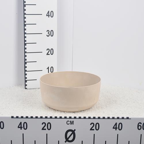 Flower pot GRACIA LOW BETON EFFECT - cream touch