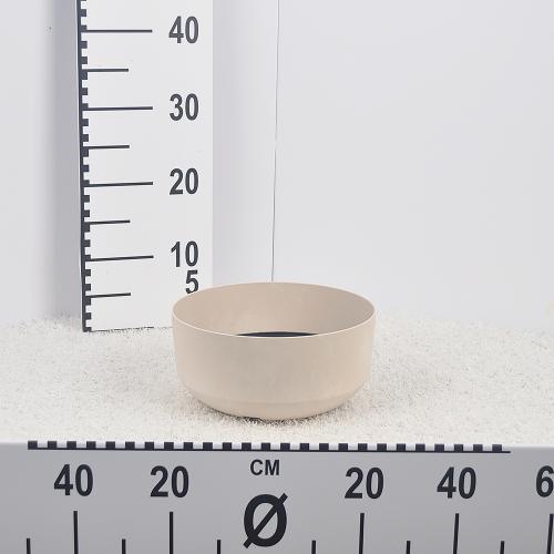 Flower pot GRACIA LOW BETON EFFECT - cream touch