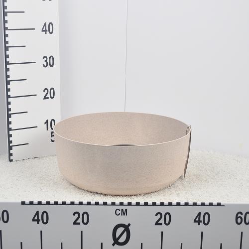 Flower pot GRACIA LOW ECO WOOD - eco white